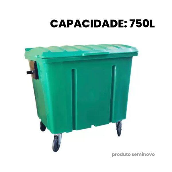 Lixeira Container Seminova - 750L- R$750,00 (unid) - Imagem 2