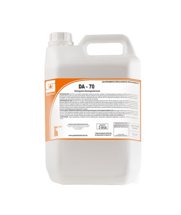 DA 70 - Limpador Amoniacado Concentrado - 5L - Spartan Brasil