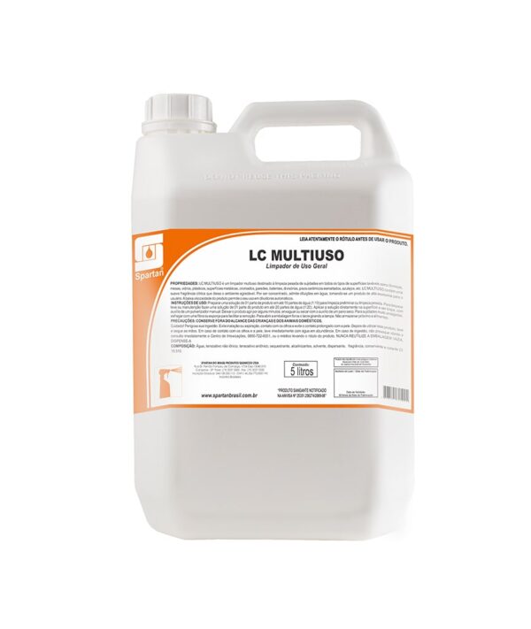 LC Multiuso - Limpador Multiuso para Limpeza Pesada - 5L - Spartan Brasil