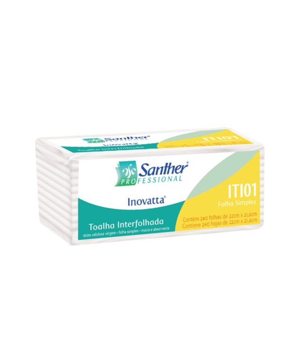 Papel Toalha Interfolhada Folha Tripla Inovatta – 35-37g/m² - ITI01