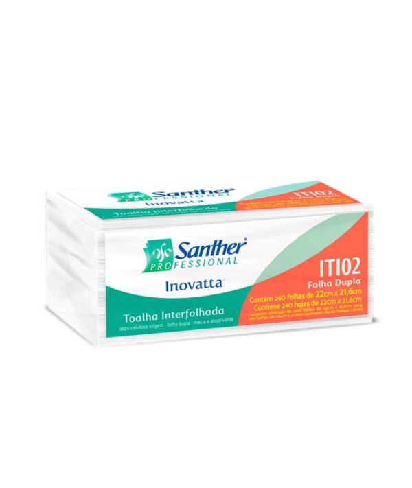 Toalha Interfolhada Santher Inovatta ITI02 Folha Dupla